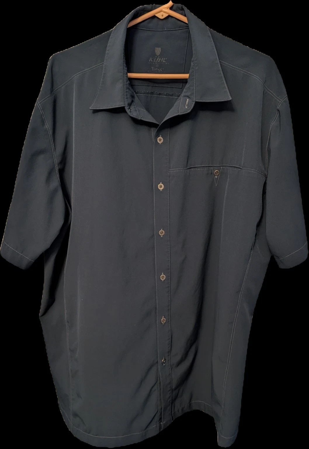 Kuhl Renegade Mens XL Tufflex Hiking Travel Performance Shirt Short Sleeve