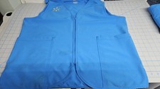 New Walmart Associate Vest XL Blue Zip Vest Recycled Used