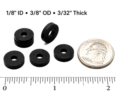 #ad 1 8quot; ID x 3 8quot; OD EPDM Rubber Flat Washers 3 32quot; Thick Fits #6 Screws amp; Studs $21.95