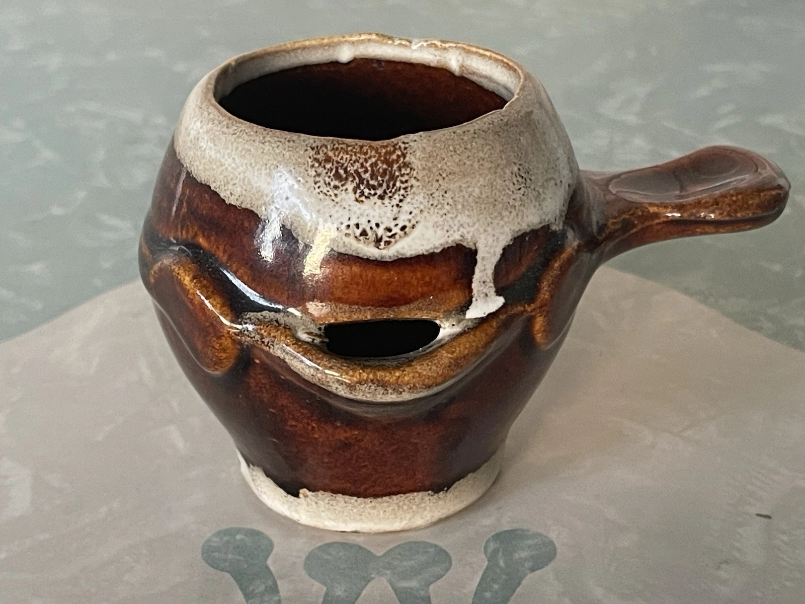 Vintage Studio Pottery Brown Drip Egg Separator
Opens in a new window or tab