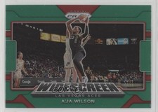 2022 Panini Prizm WNBA Widescreen Green Prizm A'ja Wilson #12 1u6