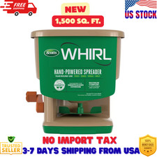 Scotts Whirl Hand-powered Spreader For Grass Seed Fertilizer Salt And Ice Melt