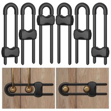 Cabinet Locks Baby Proofing,Child Proof Cabinet Locks,6 Pack Adjustable U Sha...
