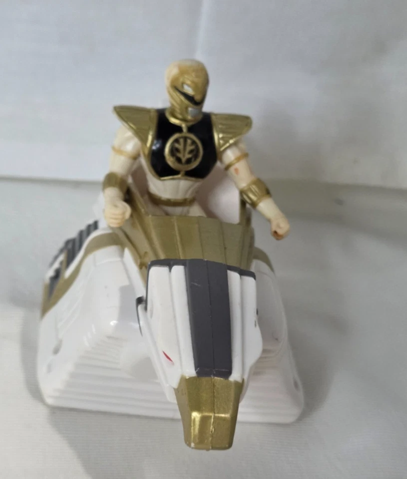 McDonalds Mighty Morphin Power Rangers 1995 White Ranger Falcon Ninjazord Foto 2 de 4