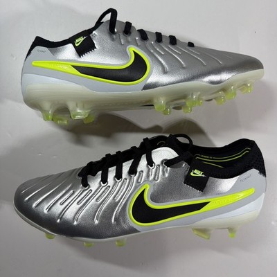 Nike Legend 10 Elite FG Pro Men Size 9 Soccer Cleats Metallic Silver HF8980-001 Nike Tiempo Legend 10 Elite FG Pro Soccer Cleats HF8980-001  main image 4