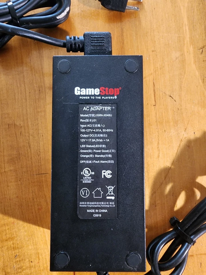 Game Stop Microsoft Xbox One Power Supply AC Adapter Model XWN-X048U Tested Work - Image 3 of 4