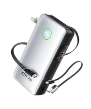 Portable Charger Power Bank - Laptop Battery Pack 65W AC Plug GaN 25000mAh Bu...