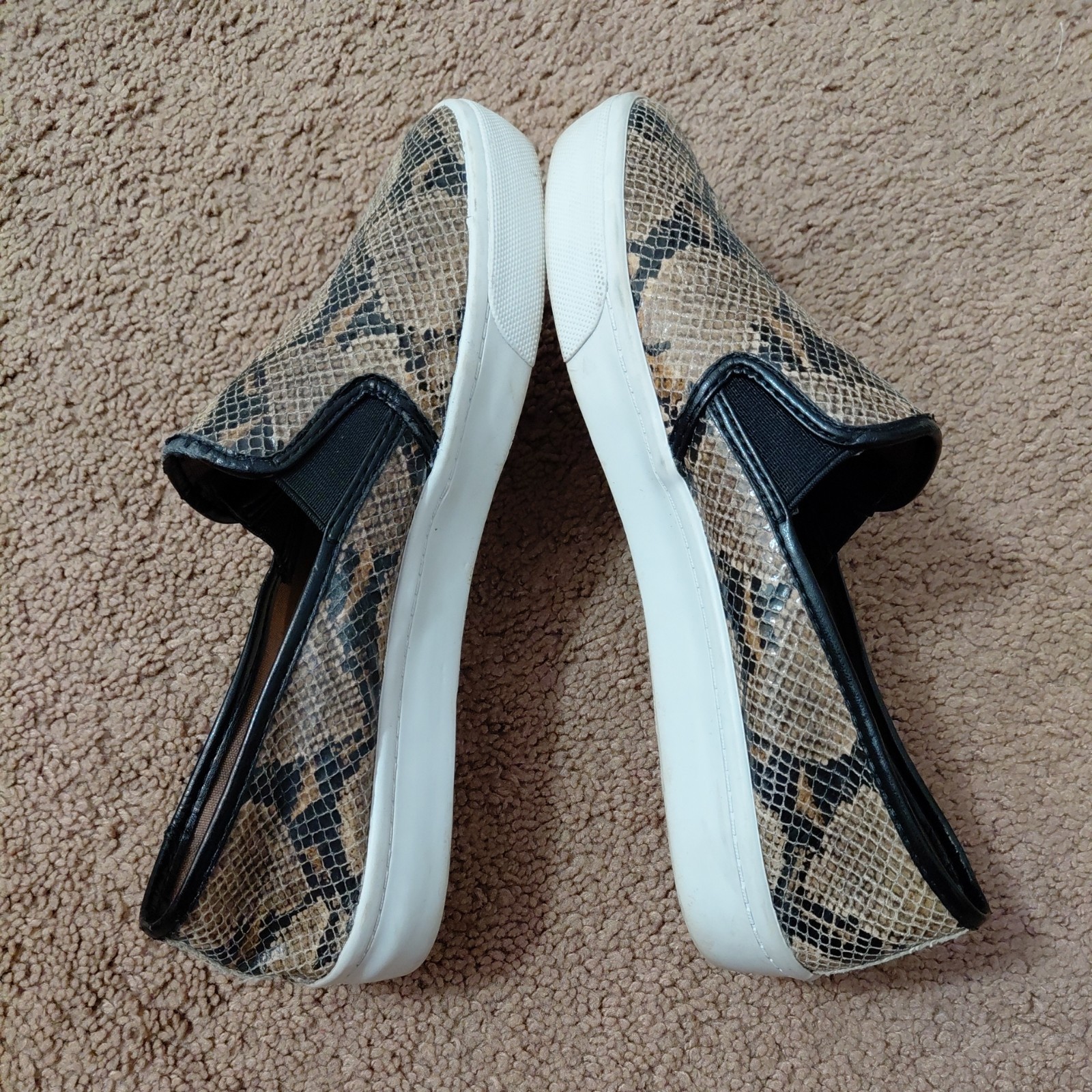 Banana Republic Snakeskin Python Print Leather Sl… - image 6