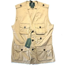 BERETTA Gallery Mens Serengeti Hunting Safari Vest Hazelnut Tan (MSRP $450)
