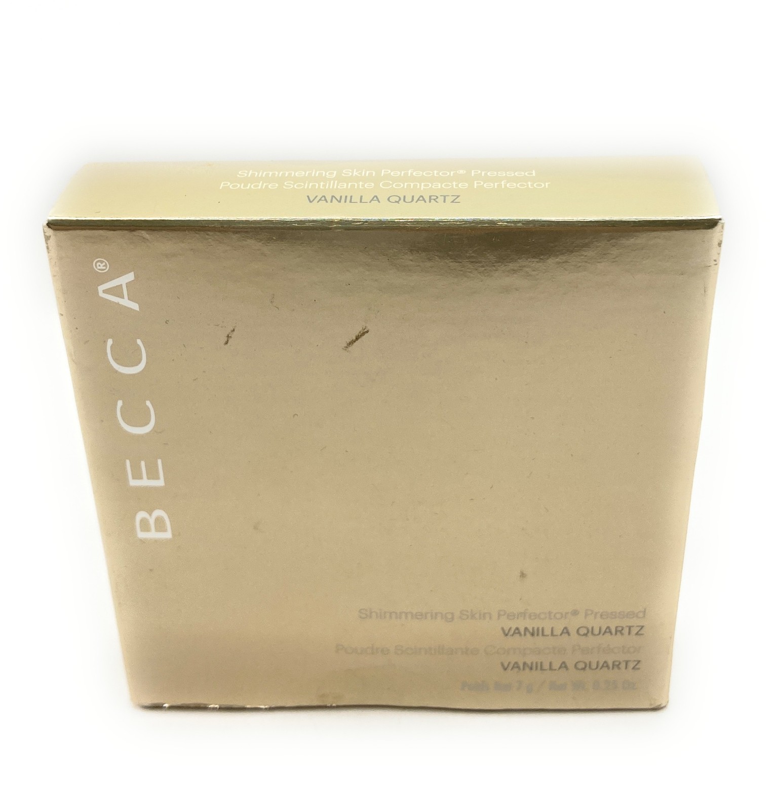 Becca Shimmering Skin Perfector Pressed Powder VANILLA QUARTZ 0.25 oz