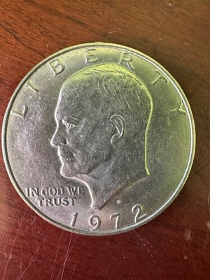 1972 D Liberty Eisenhower One Dollar Coin, Flying Eagle