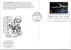 Dr Jim Stamps Postal Card Star Wars X-Wing Starfighter First Day Issue