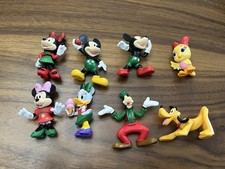 Just Play Disney Mickey  Minnie Mouse Daisy Duck Figures Lot of 8 PVC Toys