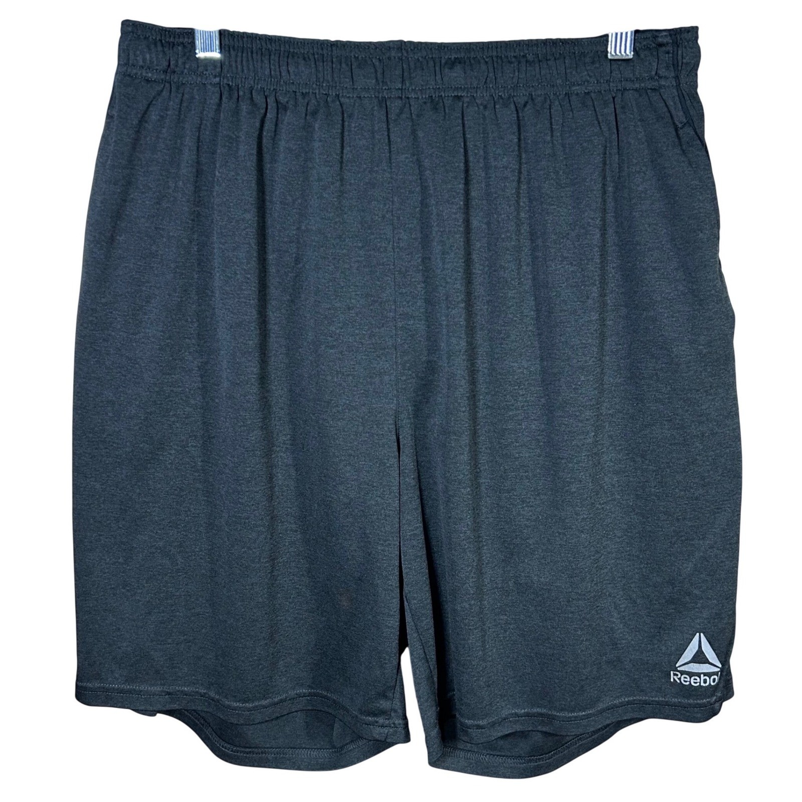 Reebok Mens Dark Gray Speedwick Athletic Shorts 2XL Polyester Workout Gym