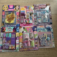 Lot Of 6 Kids Activity Magazines,stitch,sparkle,go Girl,my Little Pony,frozen