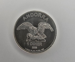 Andorra Eagle Silbermünze 2008 – 1 oz Silber 999 – Anlagemünze