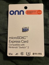 Onn 256GB Micro SD Express Card Nintendo Switch 2