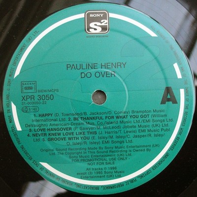 Pauline Henry - Do Over - Used Vinyl Record - Promo - G5628z