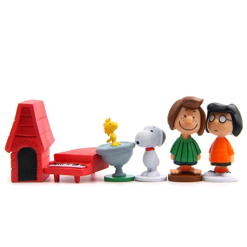 12pcs Japan Anime Peanuts Snoopy Charlie Sally Woodstock Mini Figure Model Toys# - Image 3 of 4