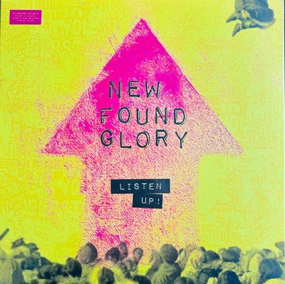 New Found Glory - Listen Up! LP Limited Edition Black Pink Yellow Clear