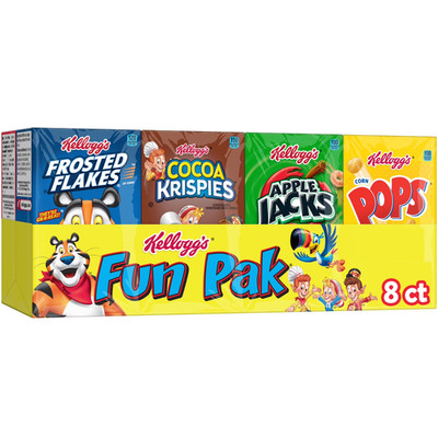 Kellogg's Breakfast Cereal, Kids Cereal, Family Breakfast, Variety Pack, 8.56oz 