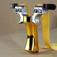 Hunting Professional Catapult Laser Slingshot With Rubber Aim Point Target HOT