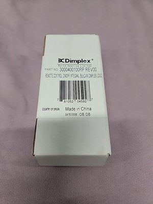 Dimplex 3000400100RP Remote Control, On/Off, Integral (Build-In) 