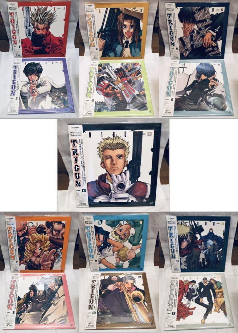 TRIGUN LD Laser Disc with BOX, complete set of 13 volumes