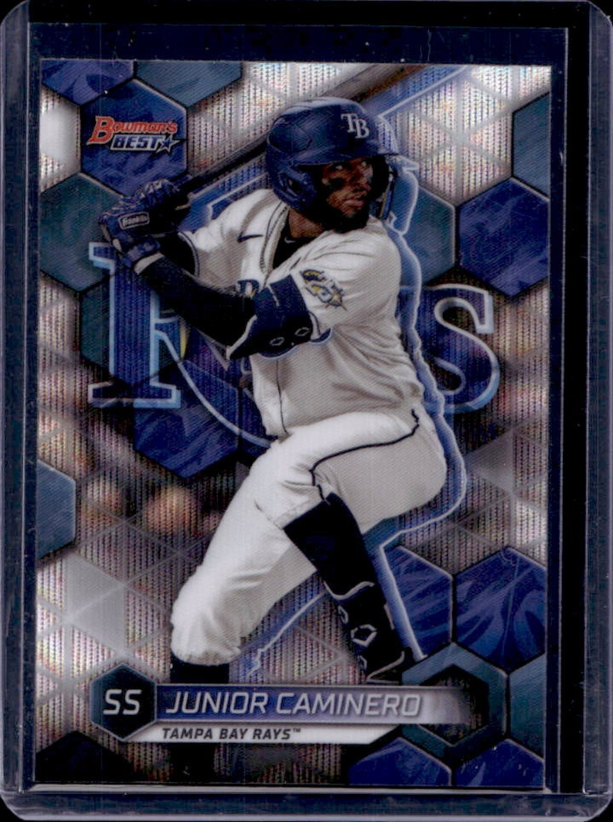 2023 Bowman's Best Junior Caminero Top Prospects Wave Refractor #TP-18 Rays