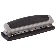 Swingline 3 Hole Punch, 10 Sheet Capacity Three Hole Puncher 3 Ring, Adjusta...