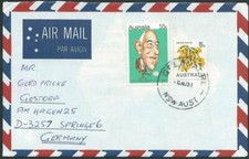 AUSTRALIA 1981 airmail cover to Germany - nice franking - .................44743