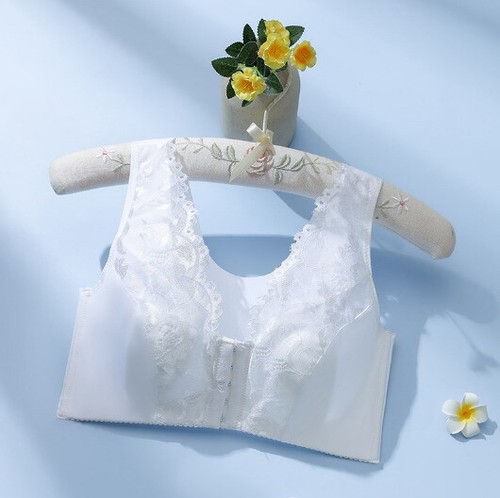 Reggiseno donna copertura completa senza fili sottile chiusura frontale taglie forti intimo 32519 - Foto 21 di 21