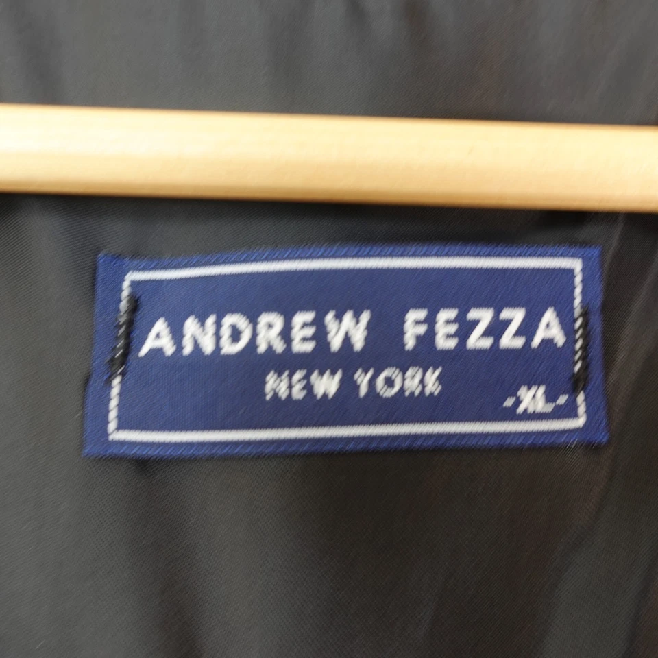 Purple Vest Large Cinch Belt Herringbone Formal Cocktail Event ANDREW FEZZA USA - Image 3 of 4