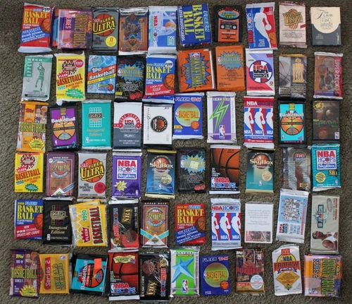 Estate Liquidation Sale - 100 Vintage Basketball Cards in Factory Sealed Packs