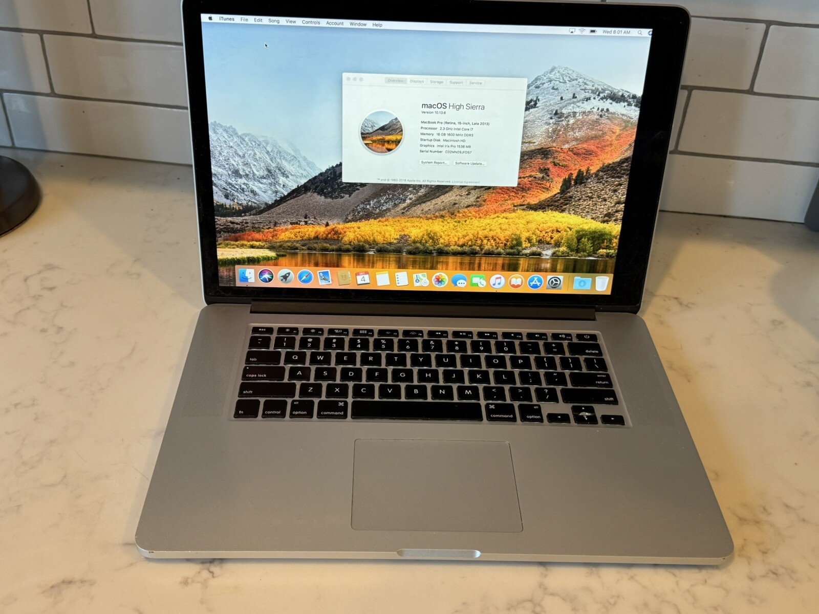 Apple MacBook Pro 15 2013 | 2.3 i7 16GB 512GB SSD