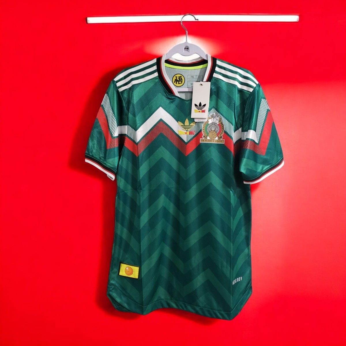 Jersey Adidas MEXICO ANIME Dragon Ball SLIM FIT Athletic Green 3XL Reduced