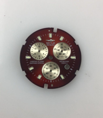 Sector 550 Chrono Alarm Sapphire Crystal Watch 30mm Dial