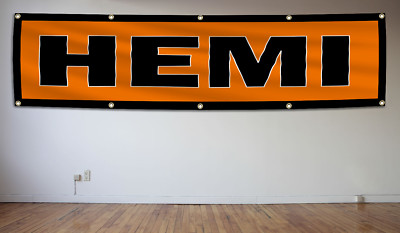 Dodge Challenger Hemi Banner Flag 2X8Ft Racing Car Summit Garage Decoration