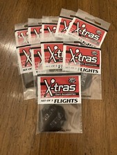 Black PENTATHLON Dart Flights: 10 Sets Of 3 Each