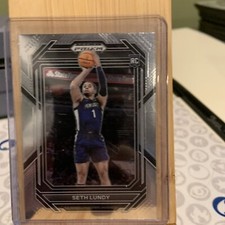 2023 Panini Prizm Draft Picks #46 Seth Lundy Rookie Card Atlanta Hawks