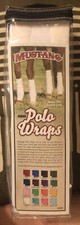 Mustang | Fleece Polo Wraps in White ~ Heavy Pile ~ Double Sided NWT #8440