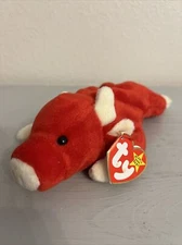 TY BEANIE BABY SNORT P.V.C. PELLETS 4002 VNTG (1995) PLUSH TOY (NEW W/TAGS) 