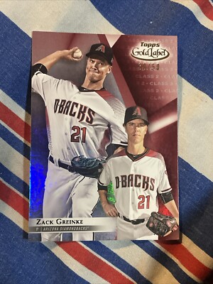 【NEW】【 BEE】【サイン入】クラブ・アメリカ(2018/19) 2018 Topps Gold Label - Zack Greinke #19 Class 2 Red /50 for sale
