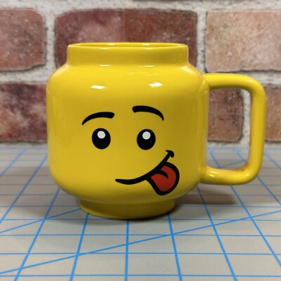 LEGO: Classic Yellow Minifigures Head Silly Face Ceramic Mug, Large 18oz 530ml