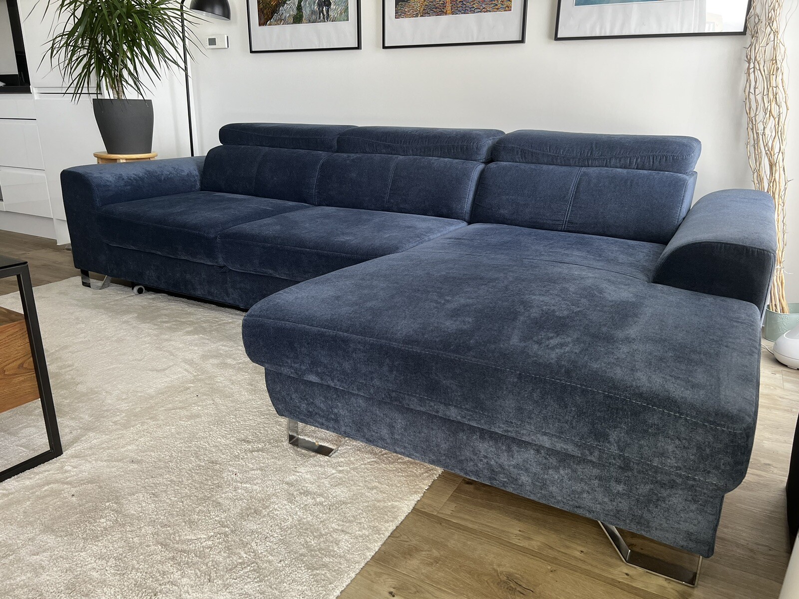 Perfect Condition 2in1 used corner sofa bed with storage adjustable