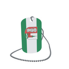 Dog Tag Flag Sittensen Dog Tag Aluminium 30 x 50mm
