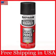 Rust-Oleum 249418 Automotive Sandable Primer Spray Paint 12 oz Black Home Garden