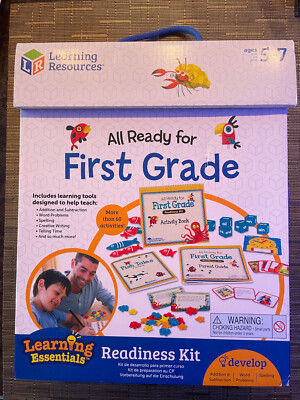 Learning Resources All Ready For First Grade Readiness Kit, Model LER3479 NEW