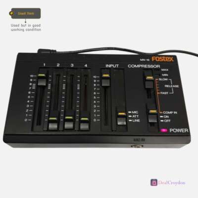FOSTEX MN-15 4 CHANNEL MIXER COMPRESSOR VINTAGE | eBay UK