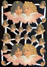 VICTORIAN ANGELS DIE CUT PAPER SCRAPS ef7193 GERMANY